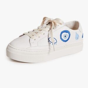 Soludos Evil Eye Ibiza Sneaker White